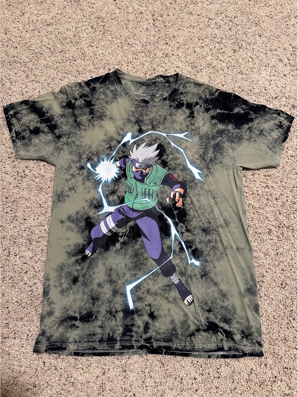 Naruto Shippuden Kakashi Hatake Graphic T-Shirt Small